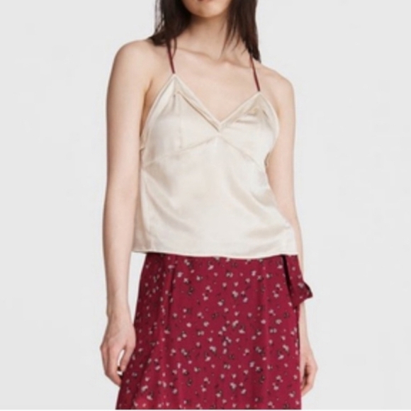 NEW Rag & Bone Jaci Silk Cami Top Ivory - Picture 1 of 5